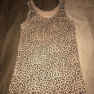 Cheetah print tank top